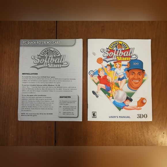 Sammy Sosa's Softball Slam Quick Reference + User's Manual 3DO (PC, 2000) - Picture 1 of 6